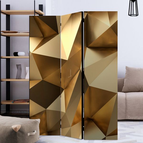 Ebern Designs Greenville 172cm H Solid Wood Folding Room Divider